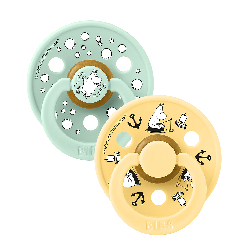 BIBS x Moomin Colour Sutter 2-Pak Sailing - Nordic Mint Mix