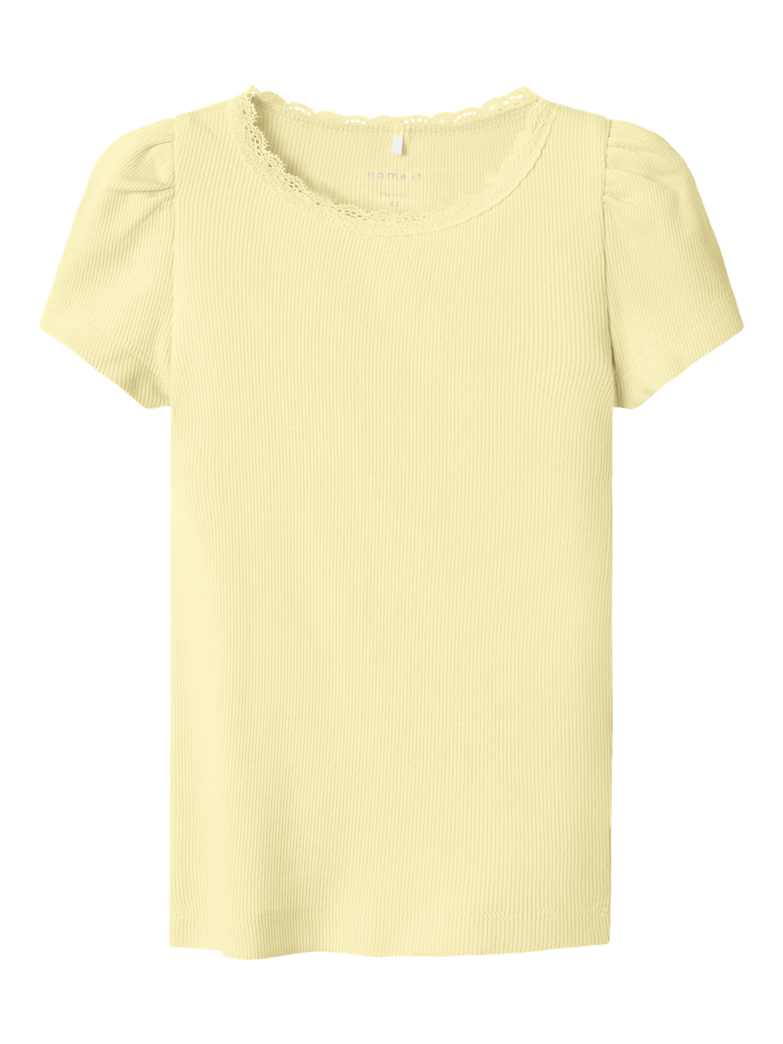 NAME IT - Kap NOOS Bluse Korte ærmer Pastel Yellow