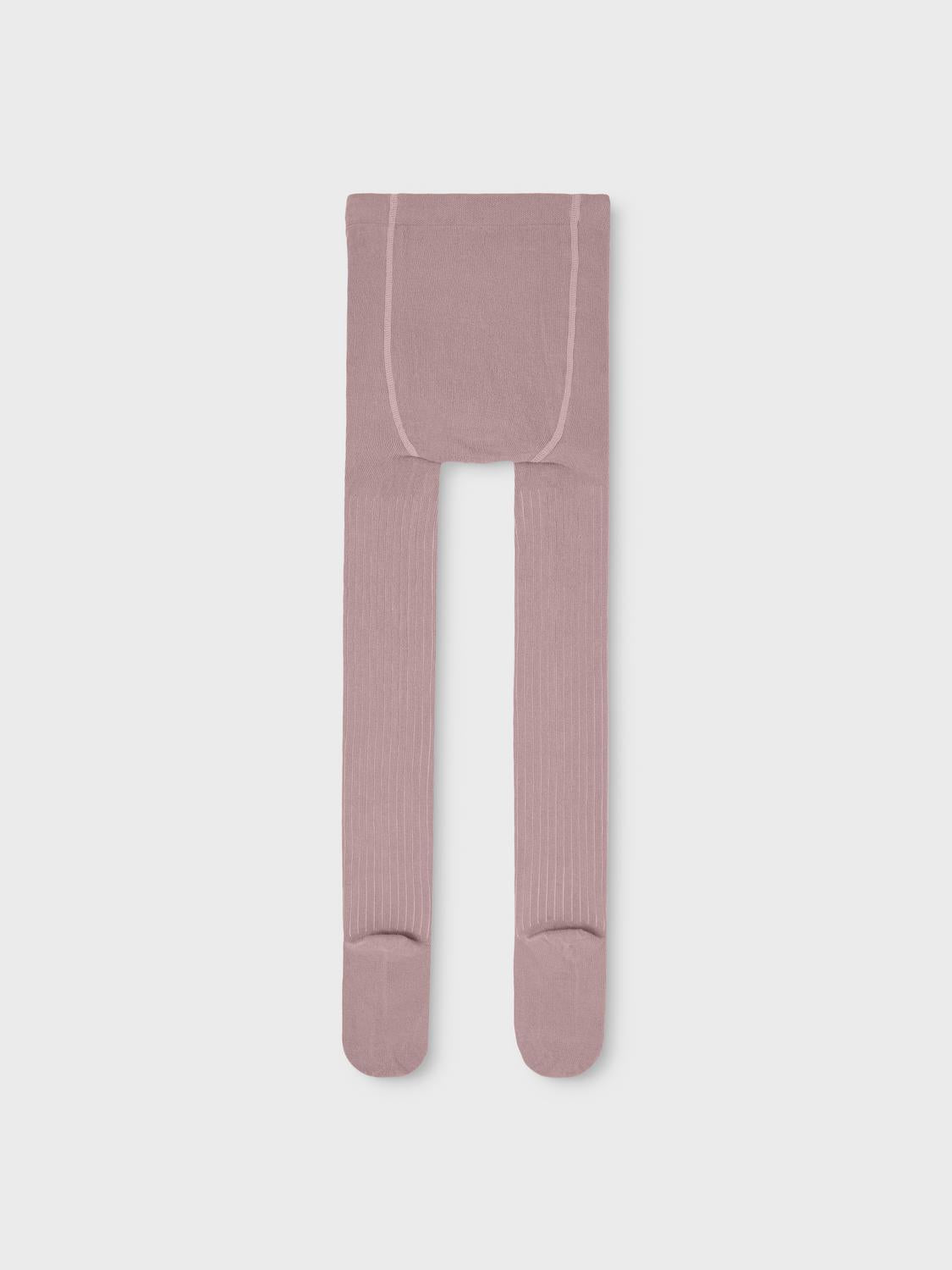 NAME IT - Woodrose Rib Strømpebukser 2-pak