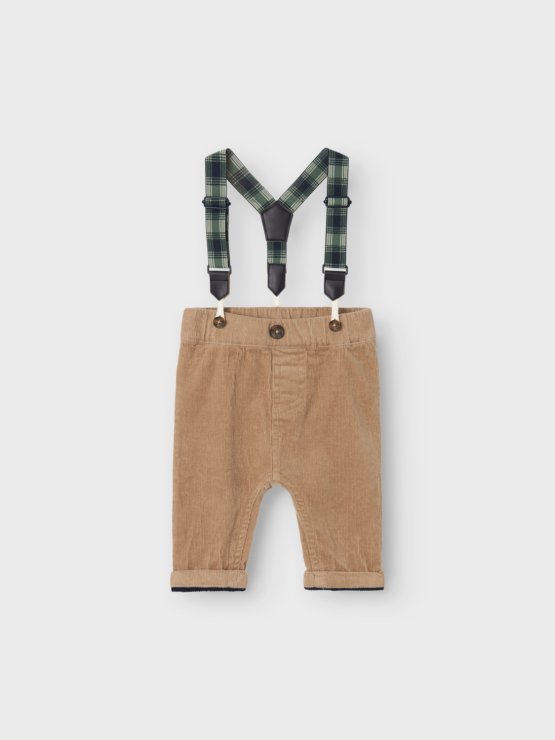 NAME IT - Ben Bukser med seler Weathered Teak