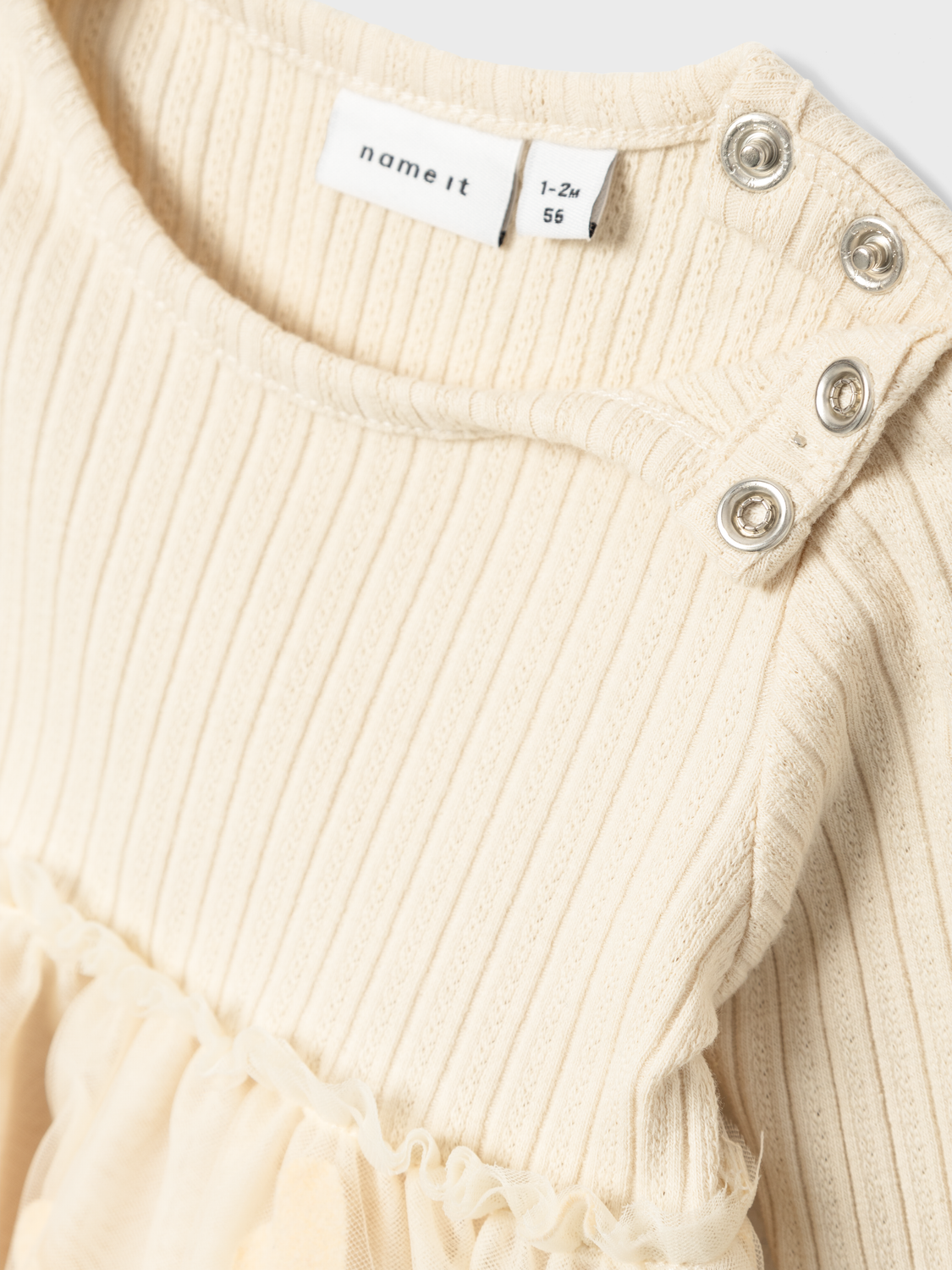 NAME IT - Najas Summer Sand Kjole Hjerter