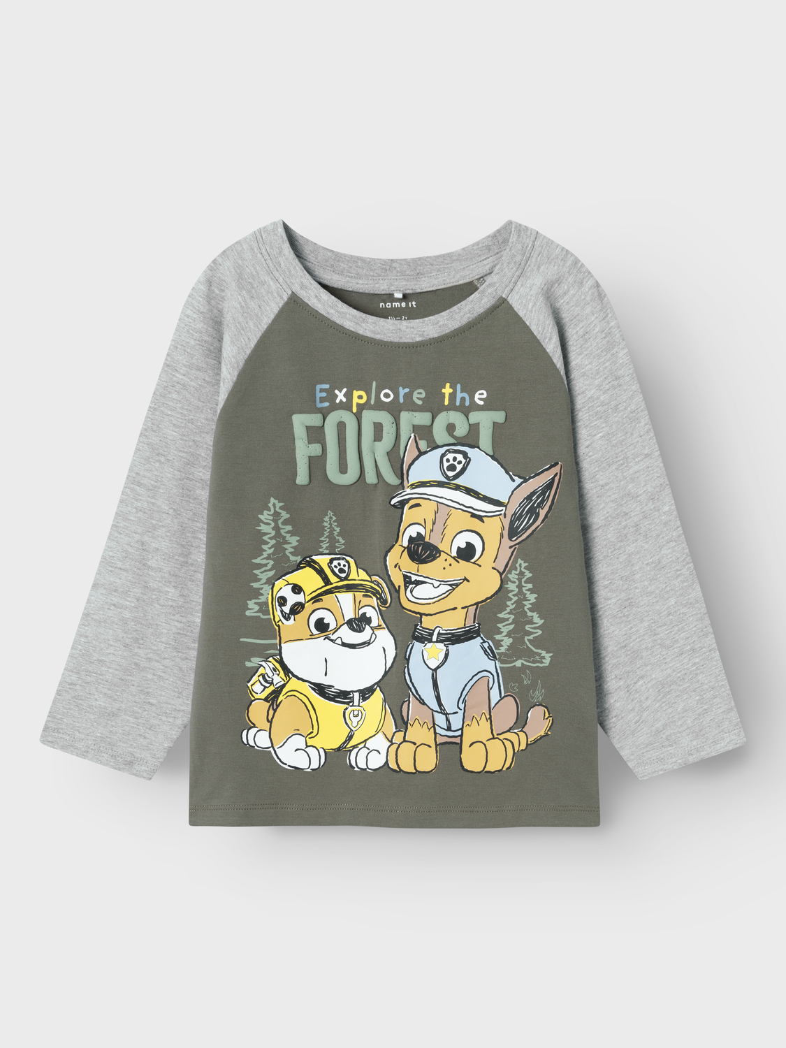 NAME IT - Paw Patrol Bluse Sente Tea Leaf