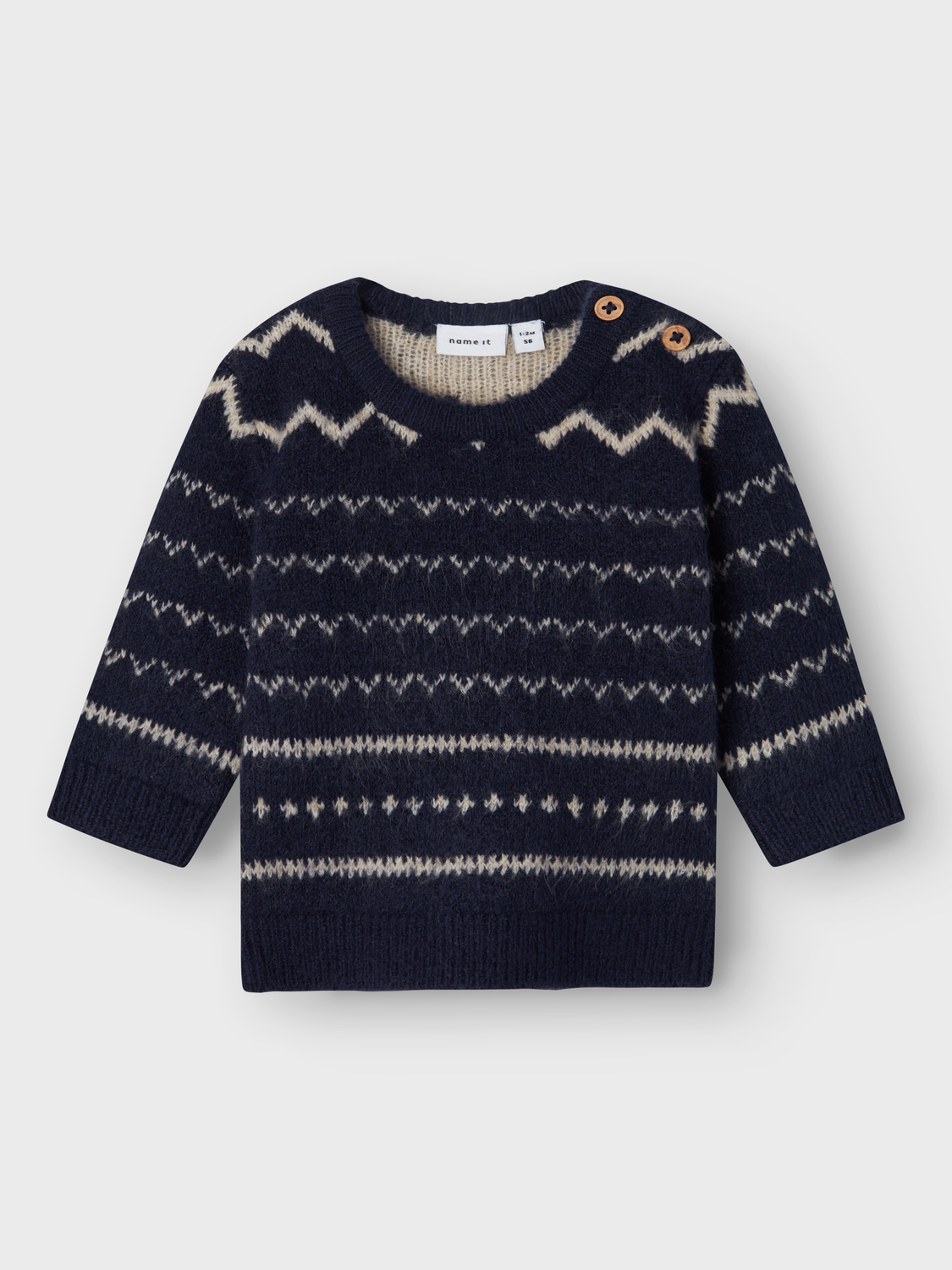 NAME IT - Soremi Dark Sapphire Striktrøje