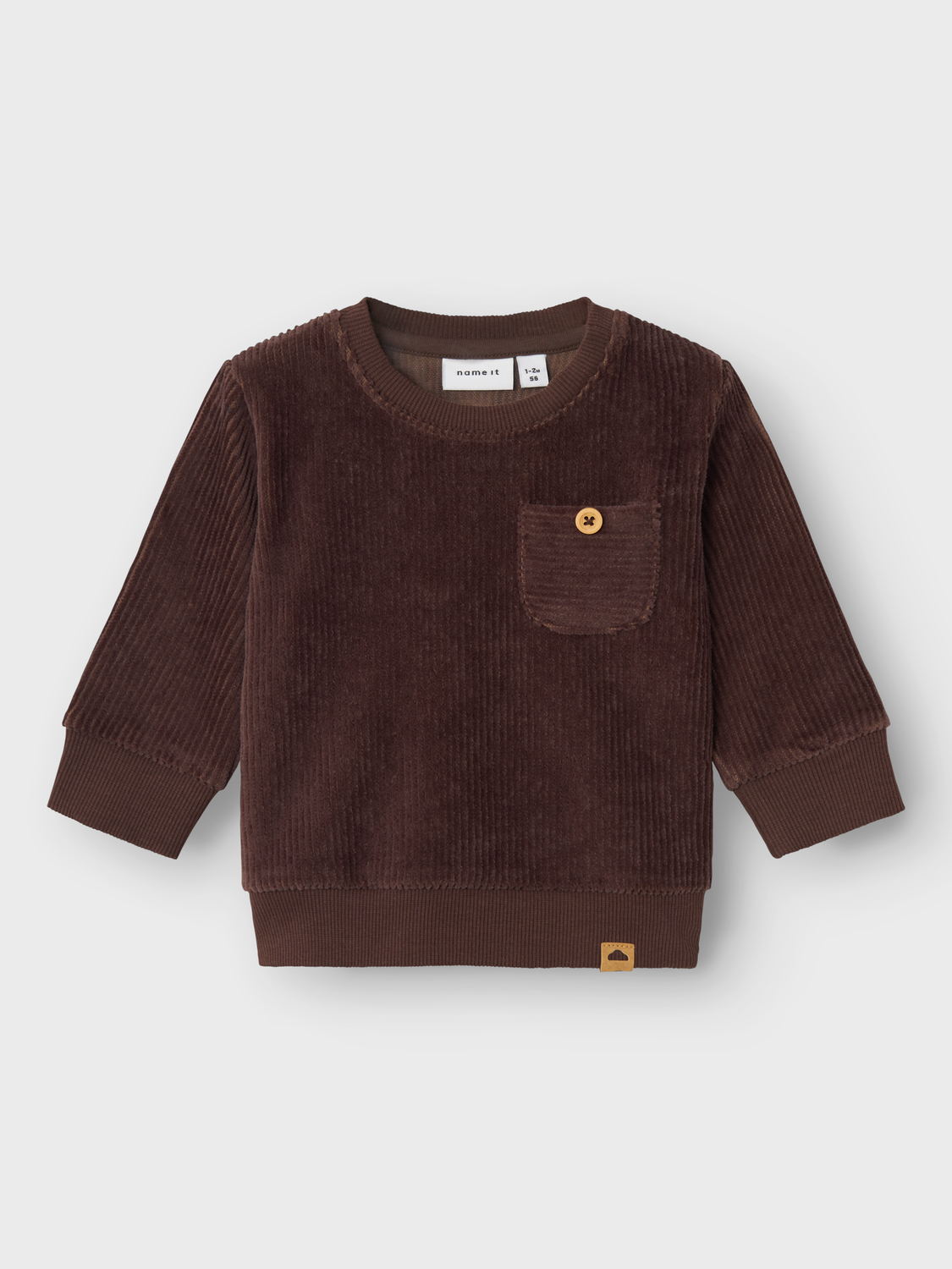 NAME IT - Run Velour Sweater Bracken
