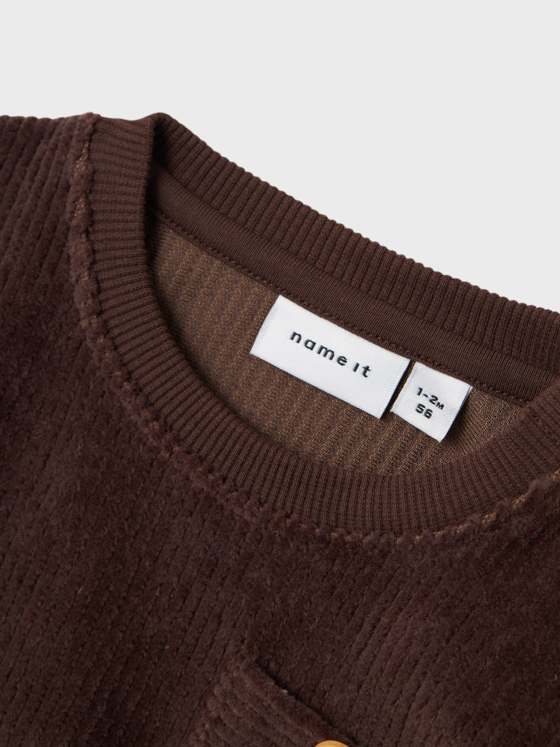 NAME IT - Run Velour Sweater Bracken