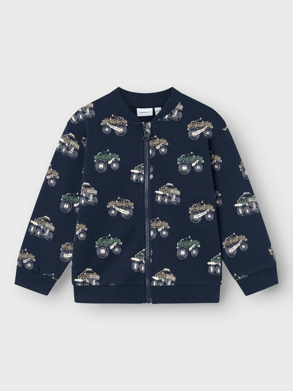 NAME IT - Seb Cardigan Monstertrucks Dark Sapphire