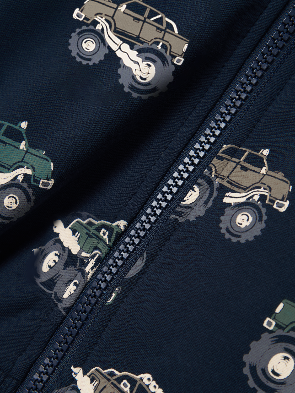 NAME IT - Seb Cardigan Monstertrucks Dark Sapphire