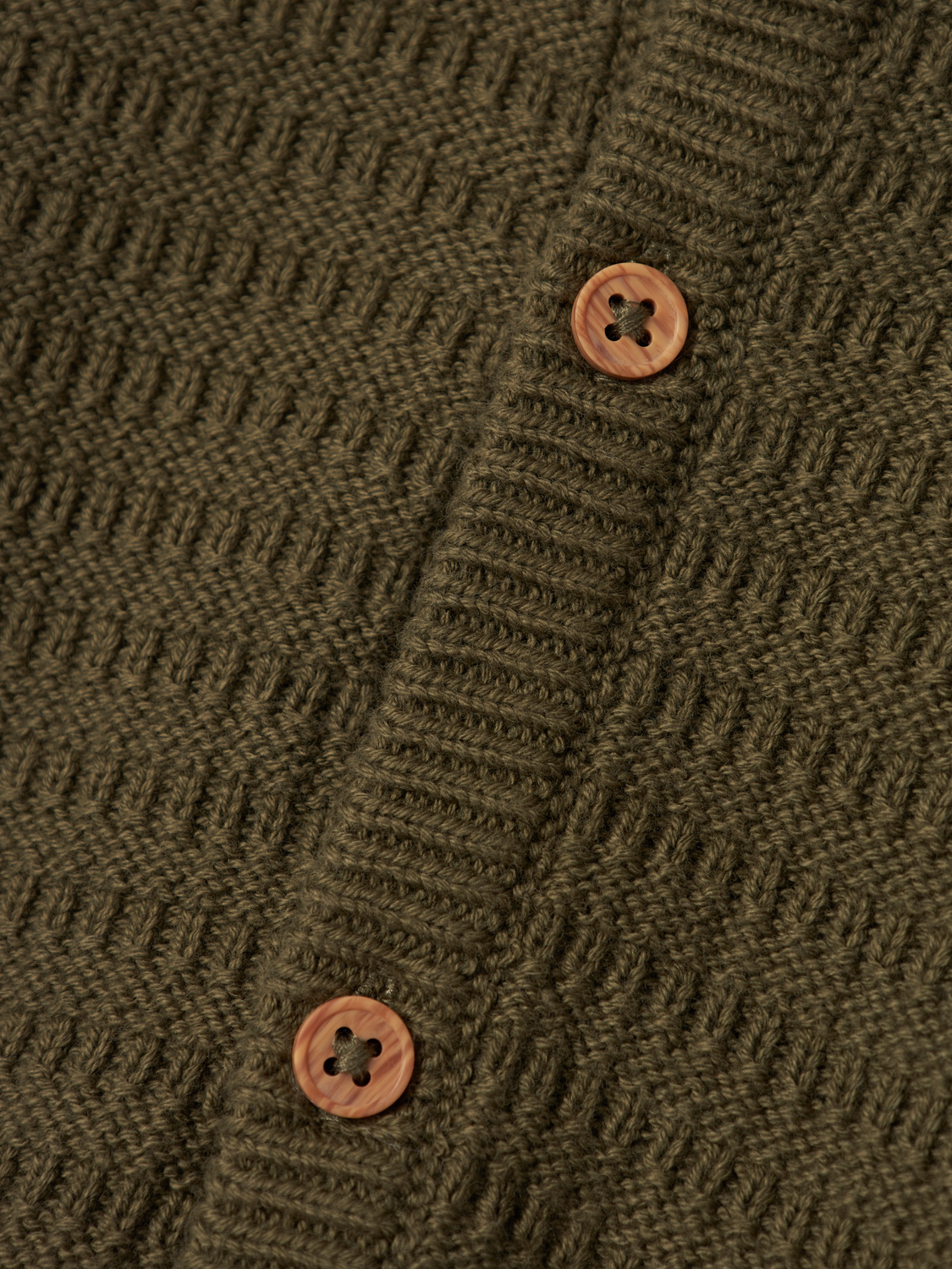NAME IT - Billy Dusty Olive Strik Cardigan
