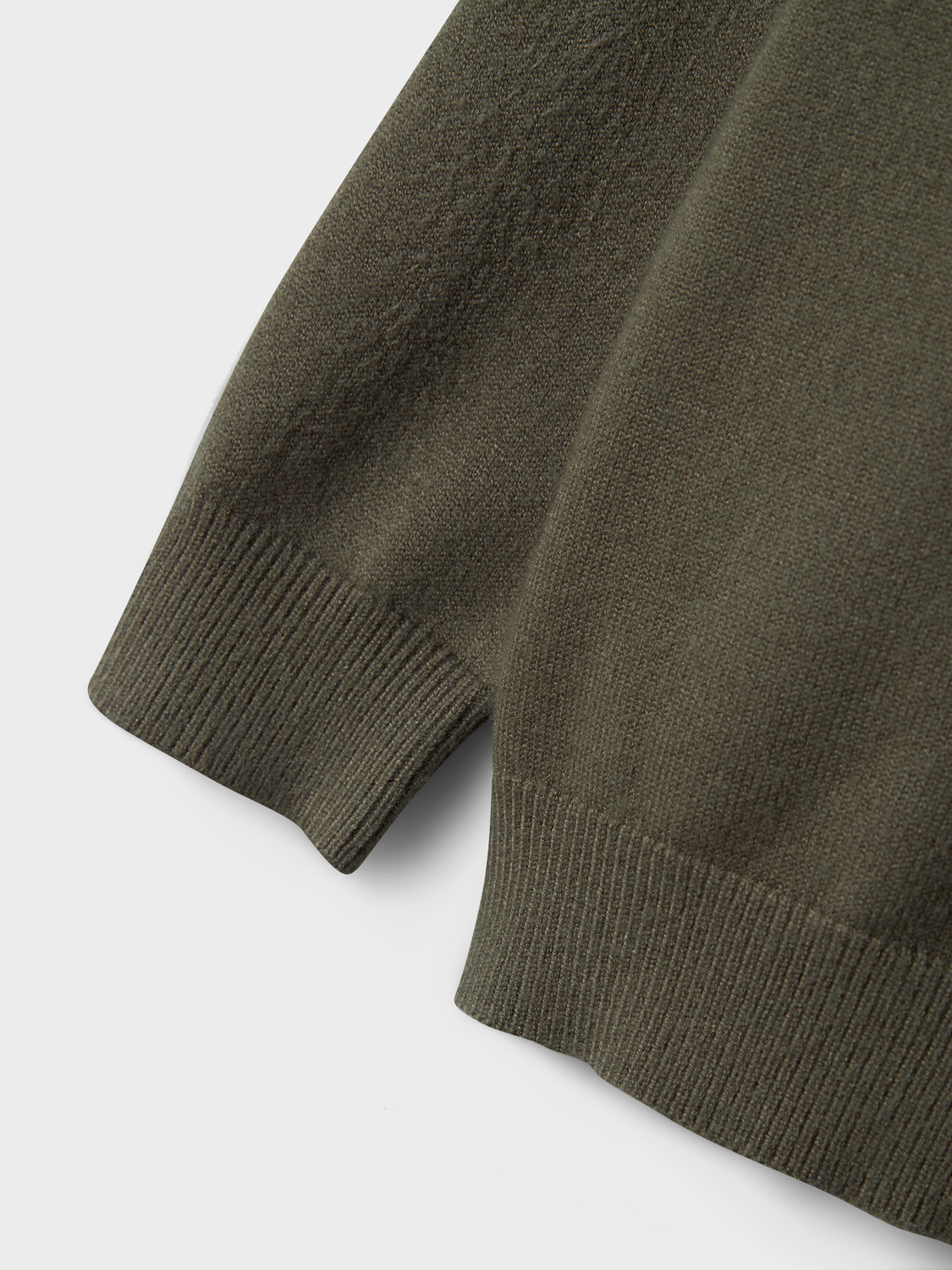 NAME IT - Bitan Dusty Olive Strik Cardigan