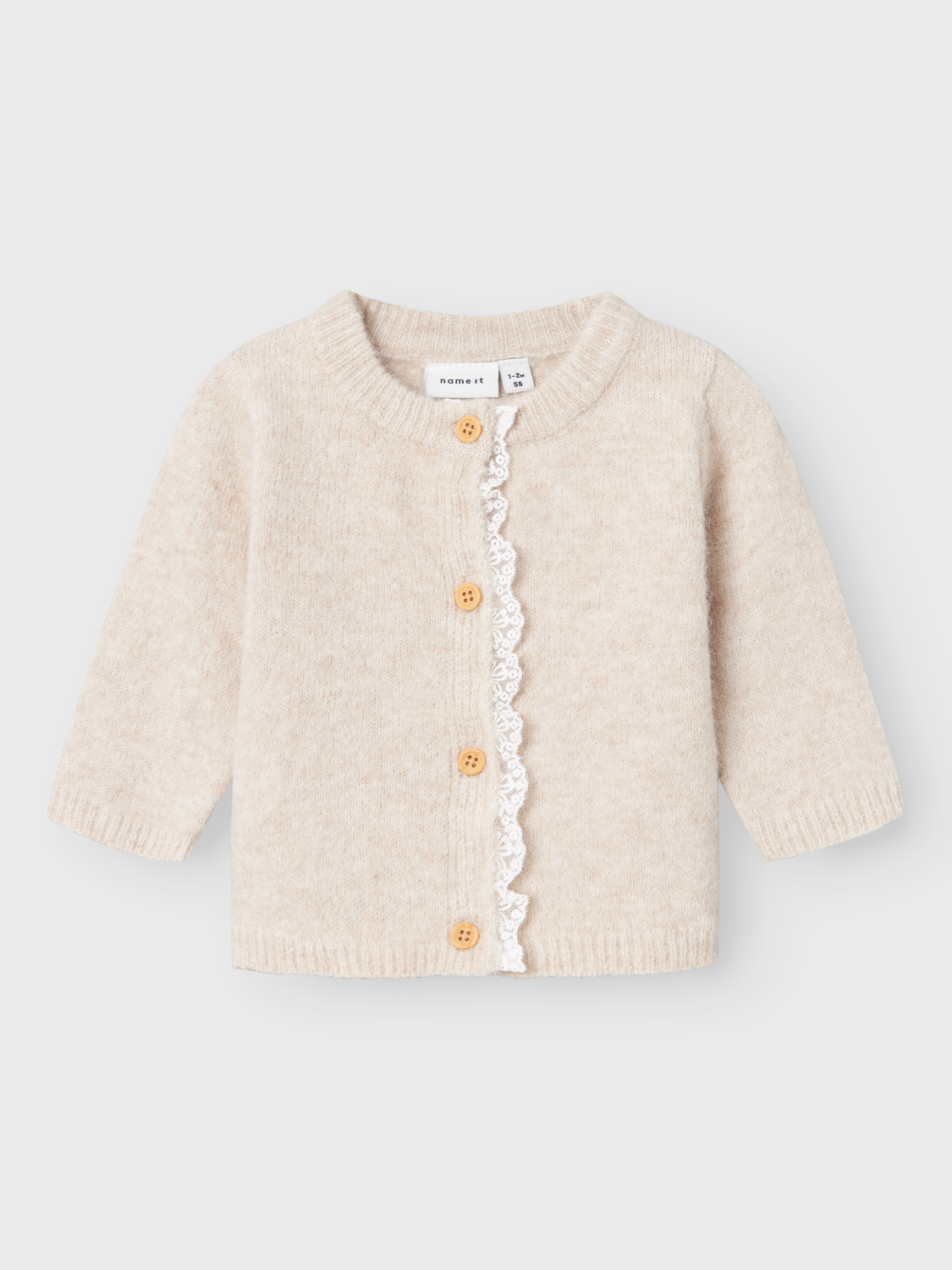 NAME IT - Rikimmi Strikcardigan Summer Sand