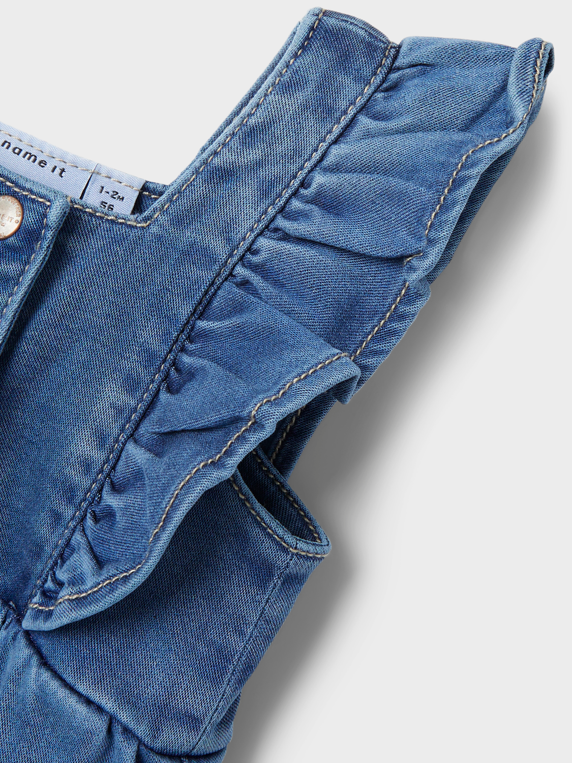 NAME IT - Donna Overall Medium Blue denim