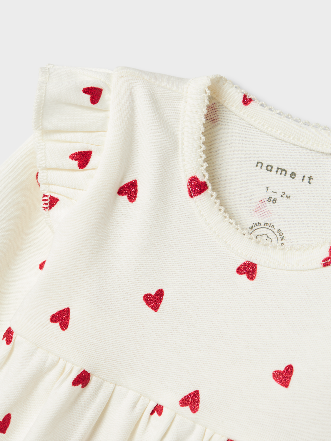 NAME IT - Dheart Cloud Dancer Kjole