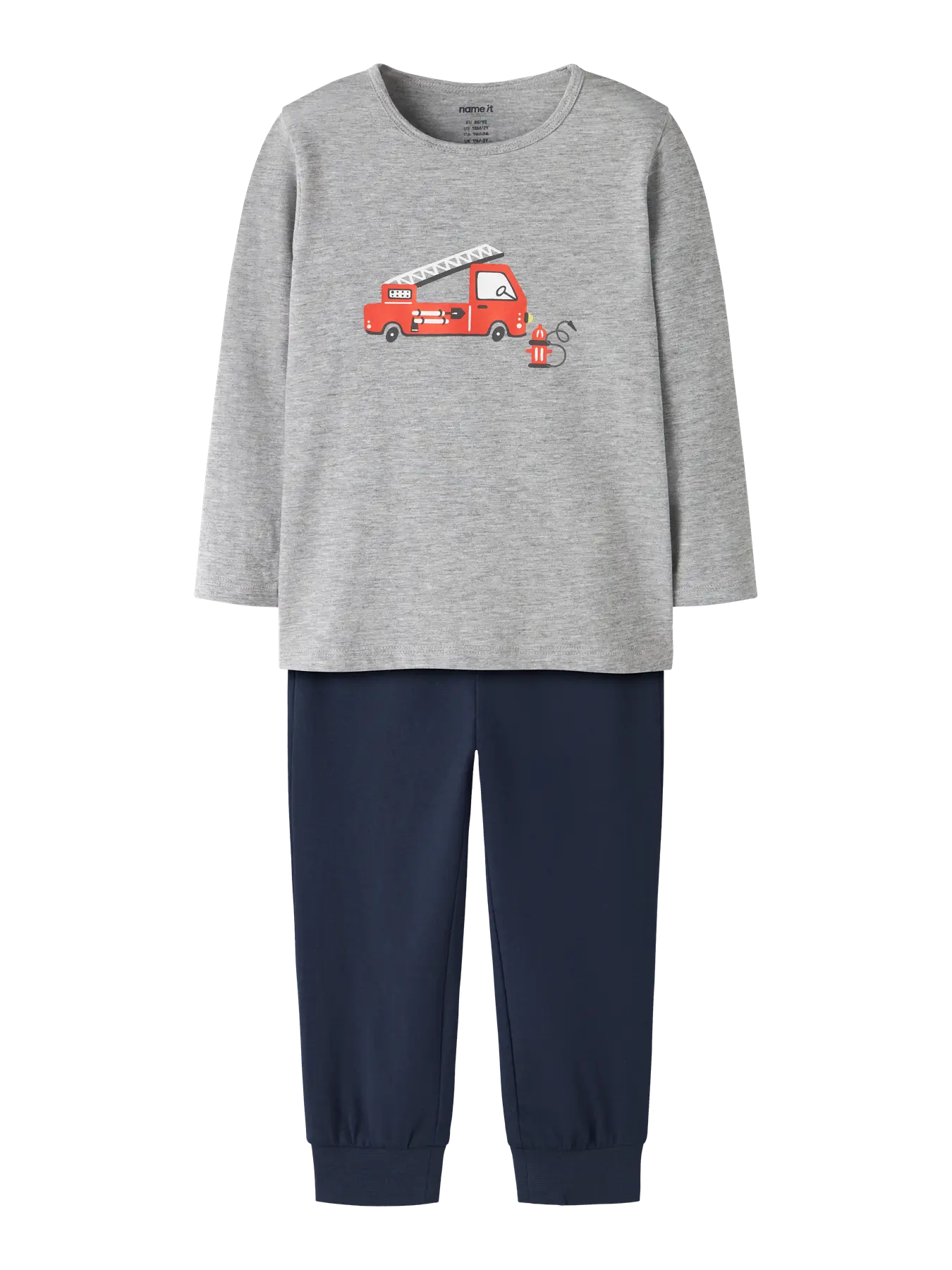 Name It - 2-delt nattøj, brandbiler