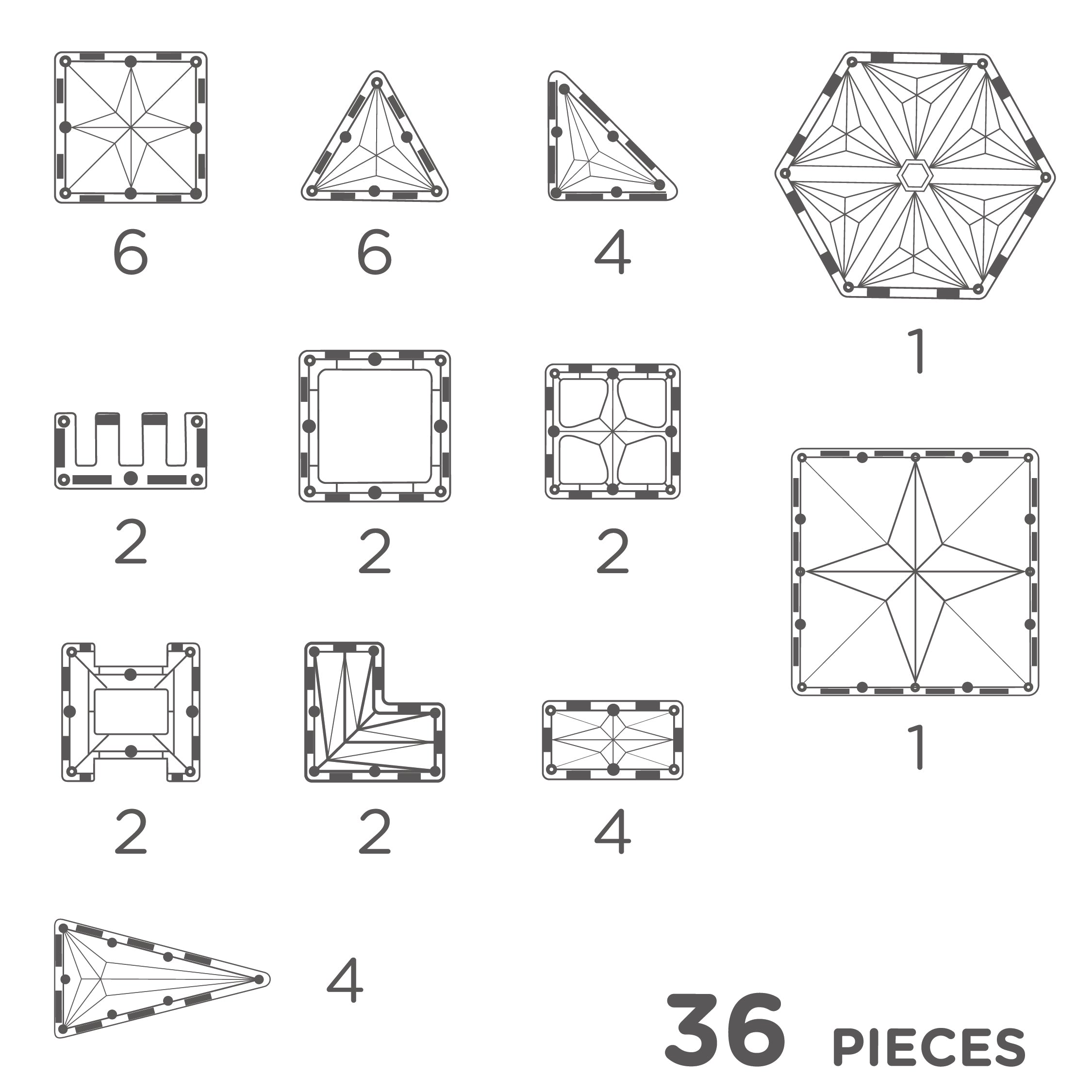 Cleverclixx - Pastel Petite 36 dele