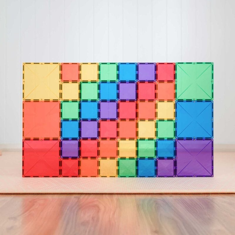 CONNETIX - Square Pack Rainbow - Magnetsæt 42 dele