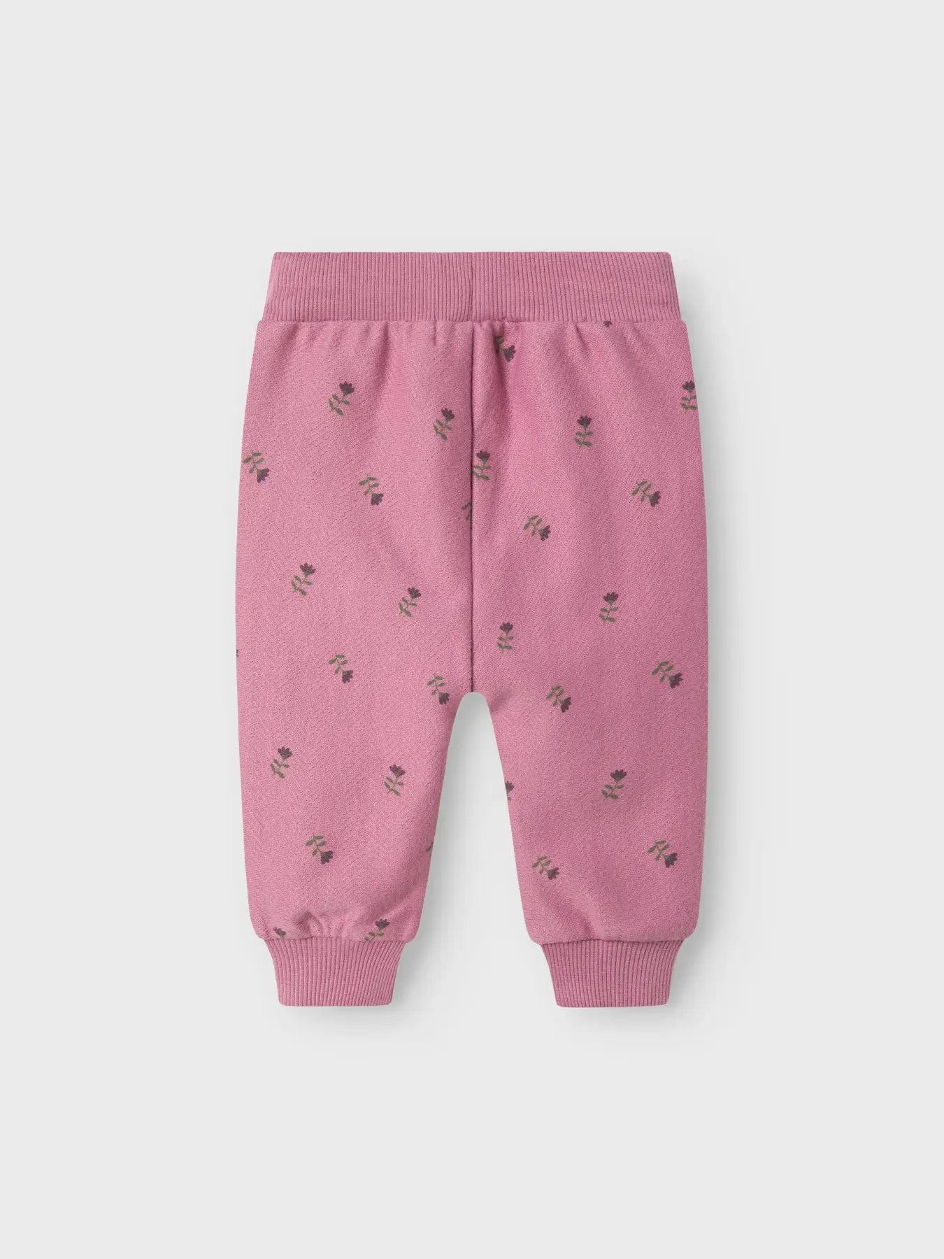 Name It - sweatpant med blomster, Mauve Orchid