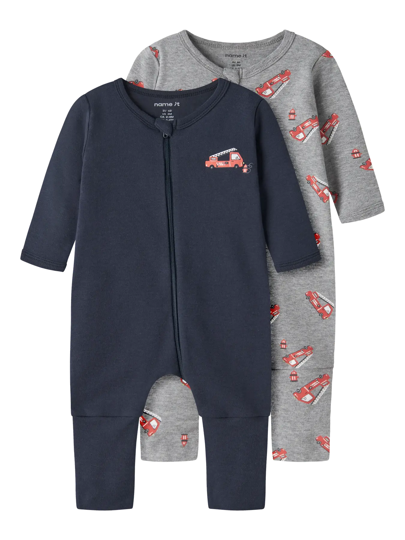 Name It - 2-pak natdragt, brandbil