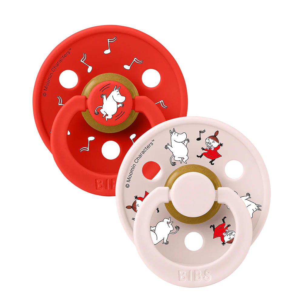 BIBS x Moomin Colour Sutter 2-Pak Dancing - Candy Apple Mix