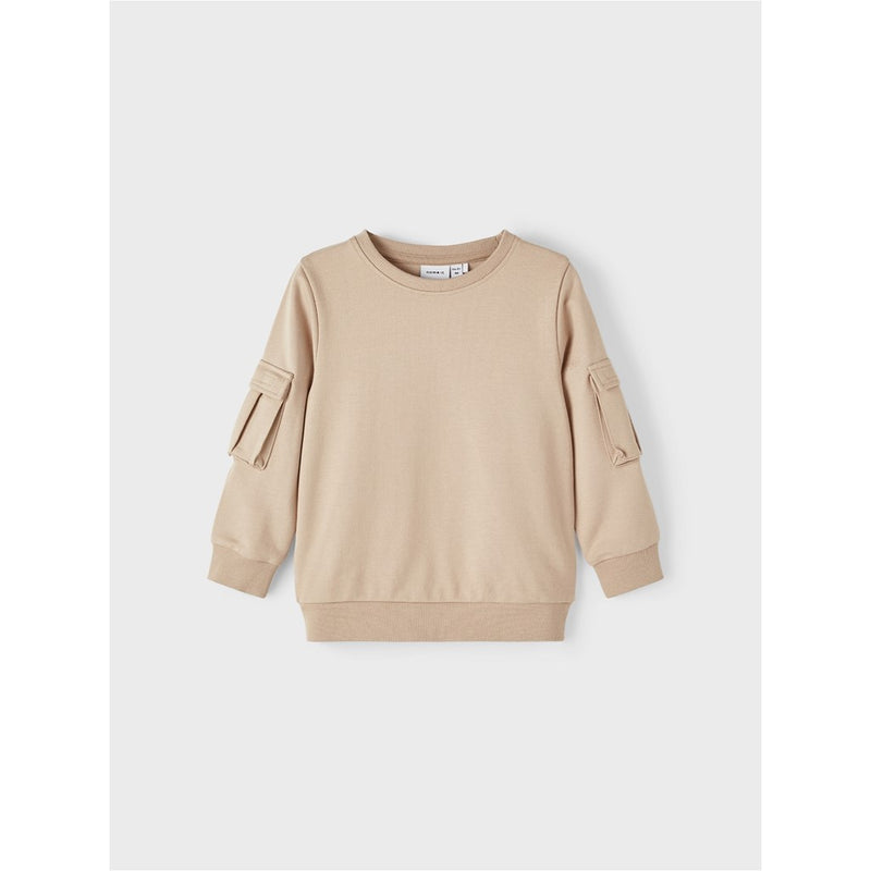 NAME IT - Oxford Tan Oli Sweater