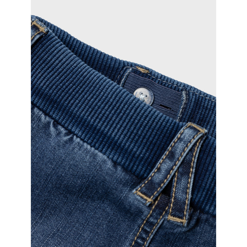 NAME IT - Dark Blue Denim Baggy Ben Cargo NOOS Bukser