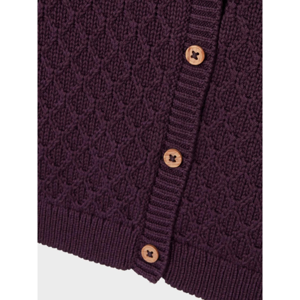 NAME IT - Plum Perfect Lomille Strik Cardigan