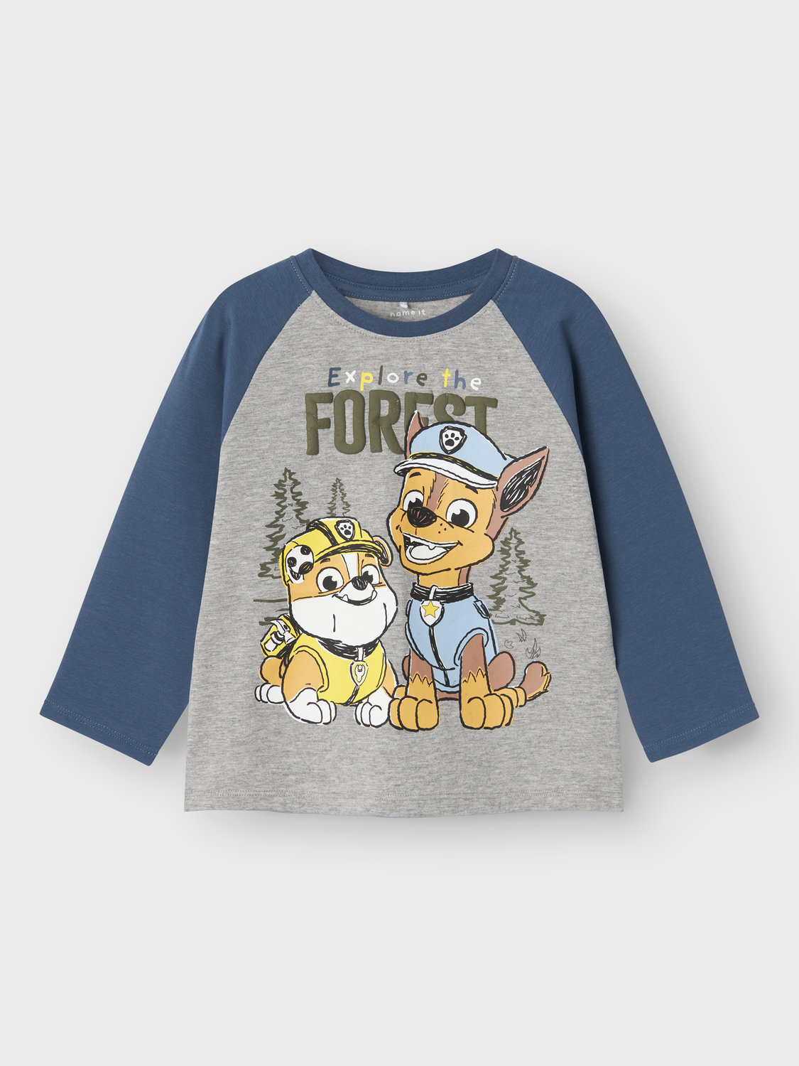 NAME IT - Paw Patrol Bluse Sente Grey Melange