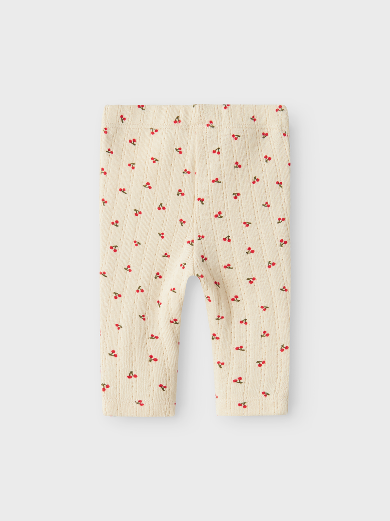 NAME IT - Bilia Summer Sand Kirsebær Leggings