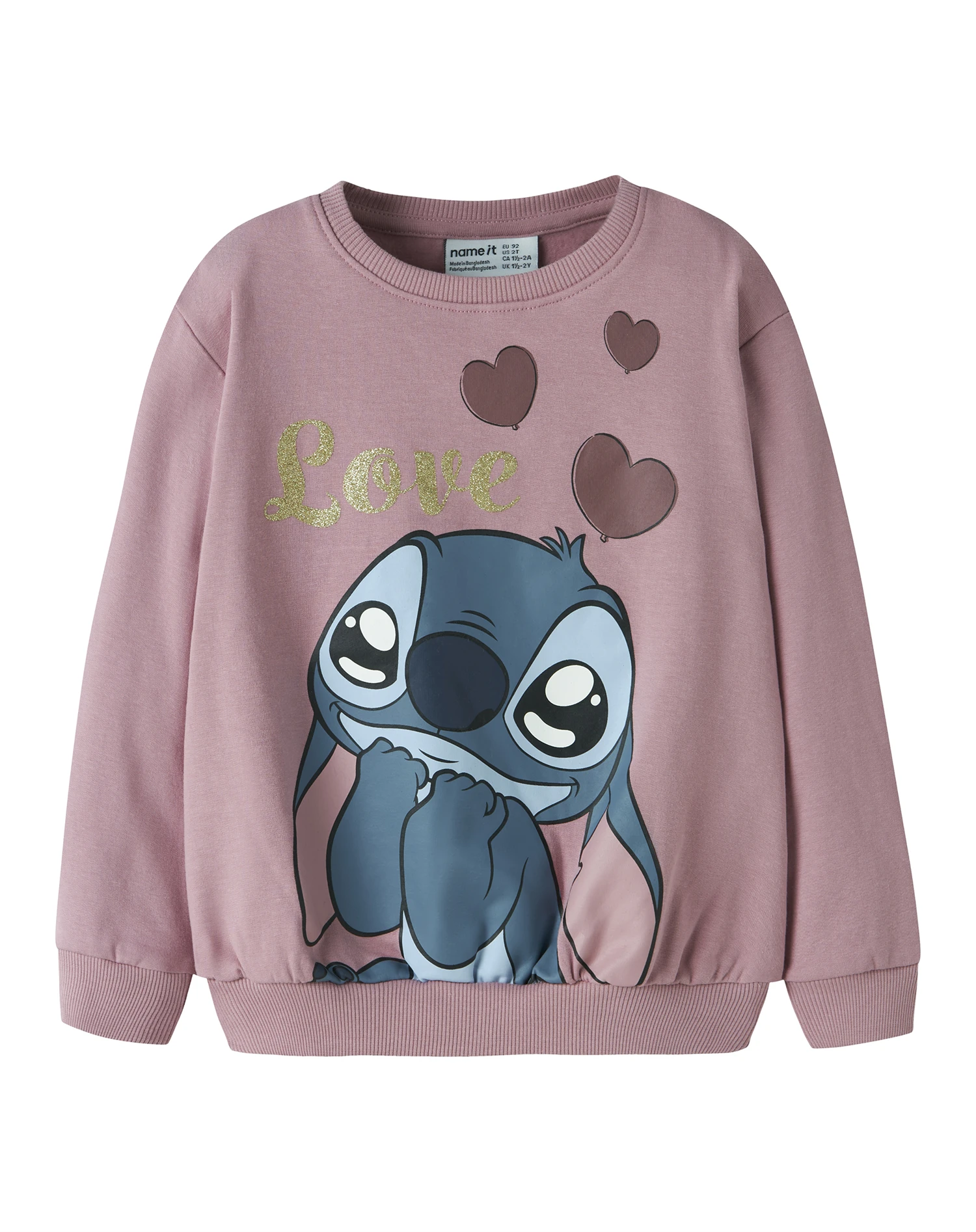 Name It sweat med Stitch