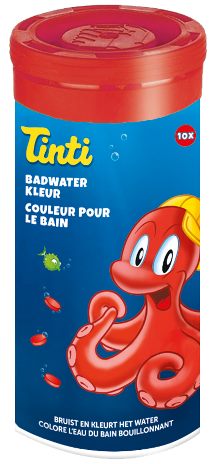 Tinti - Rød Badevandsfarve 10 stk